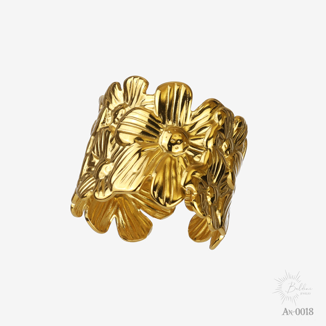 Anillo Flor Tropical Hibisco