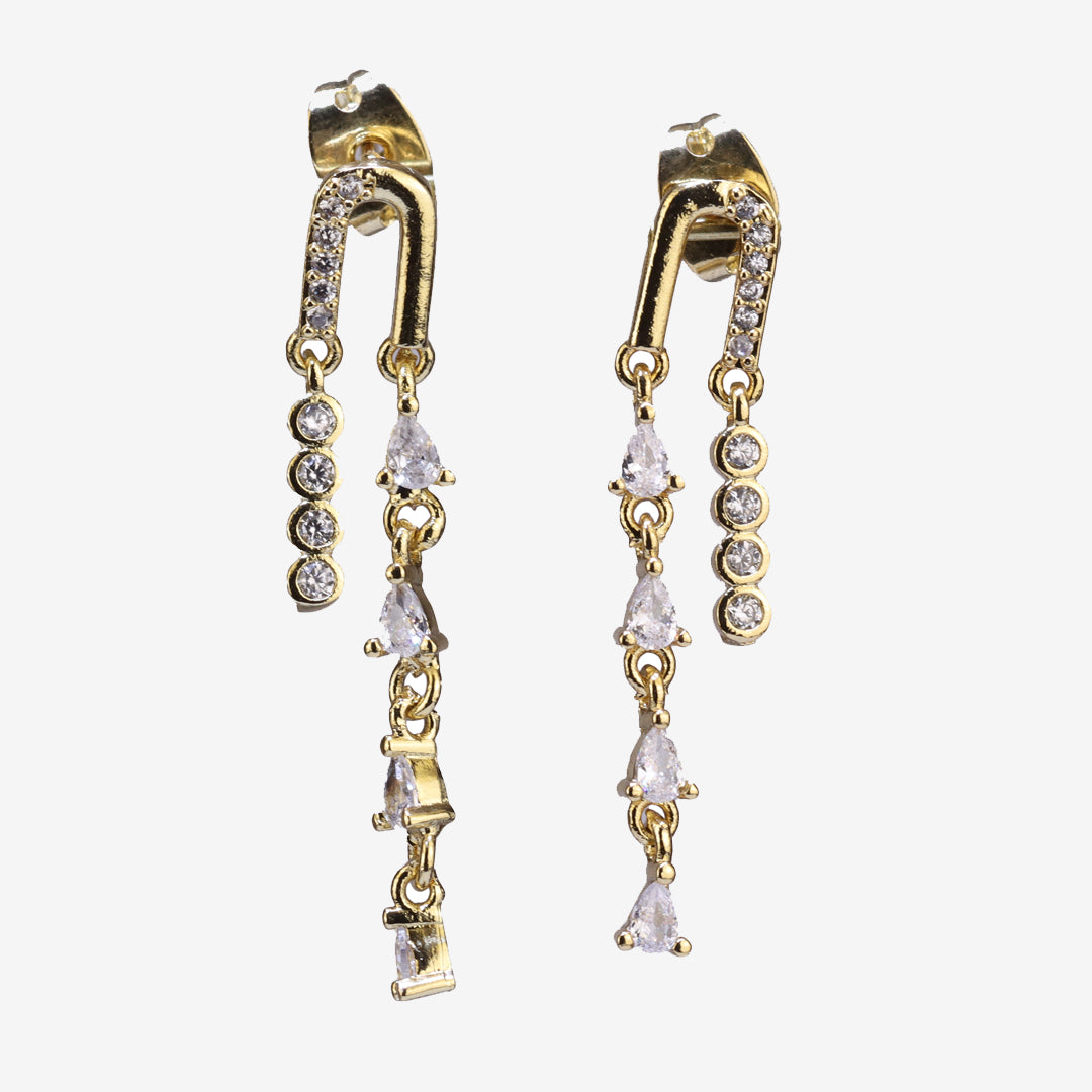 Aretes lluvia zirconia