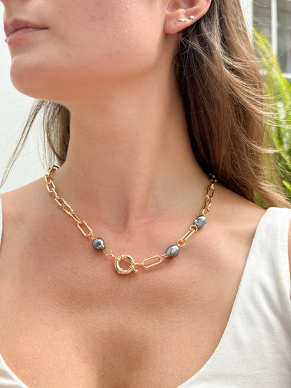 Collar Verona Gris Claro