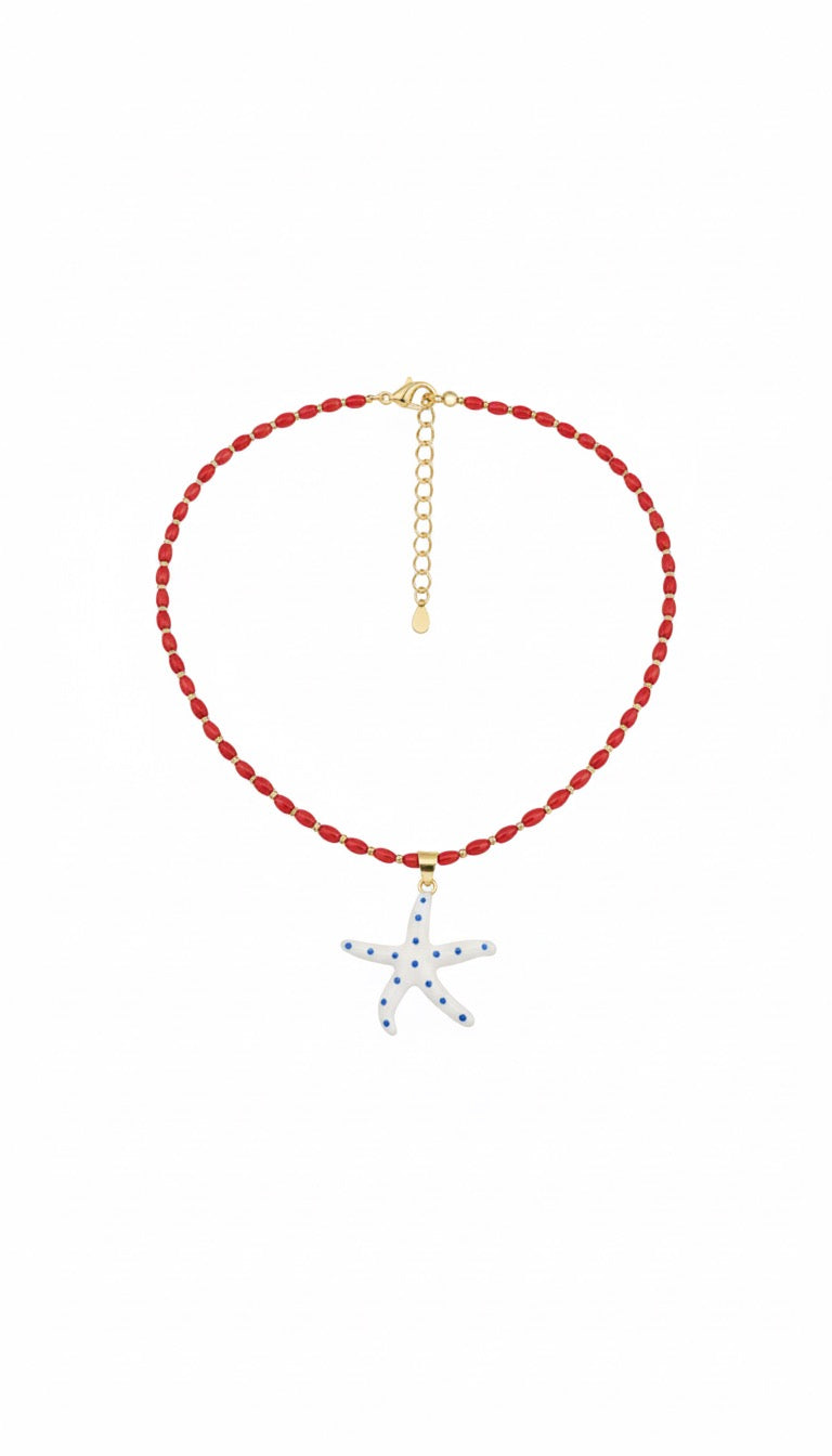 Collar Coral con Estrella
