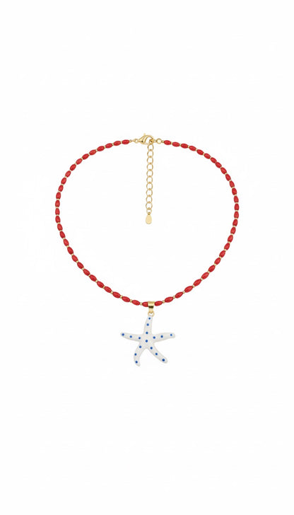 Collar Coral con Estrella