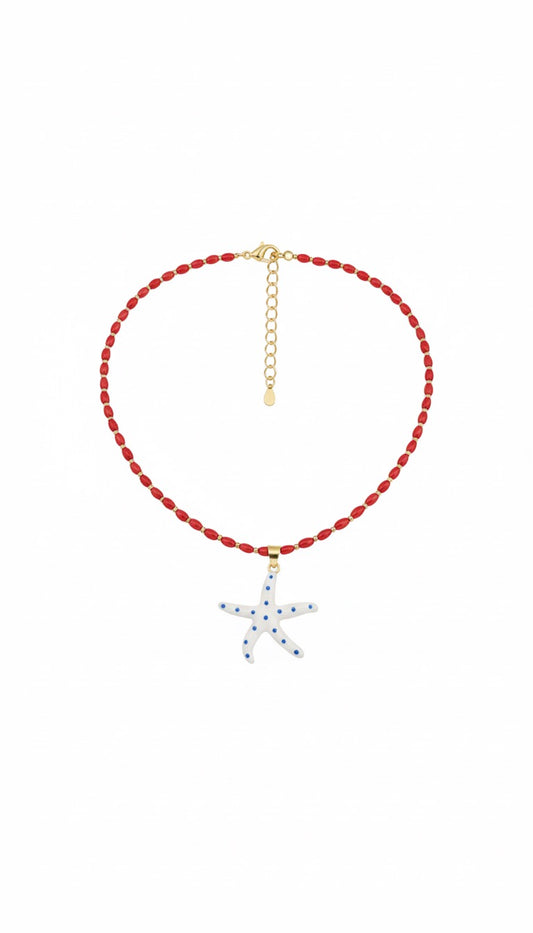 Collar Coral con Estrella