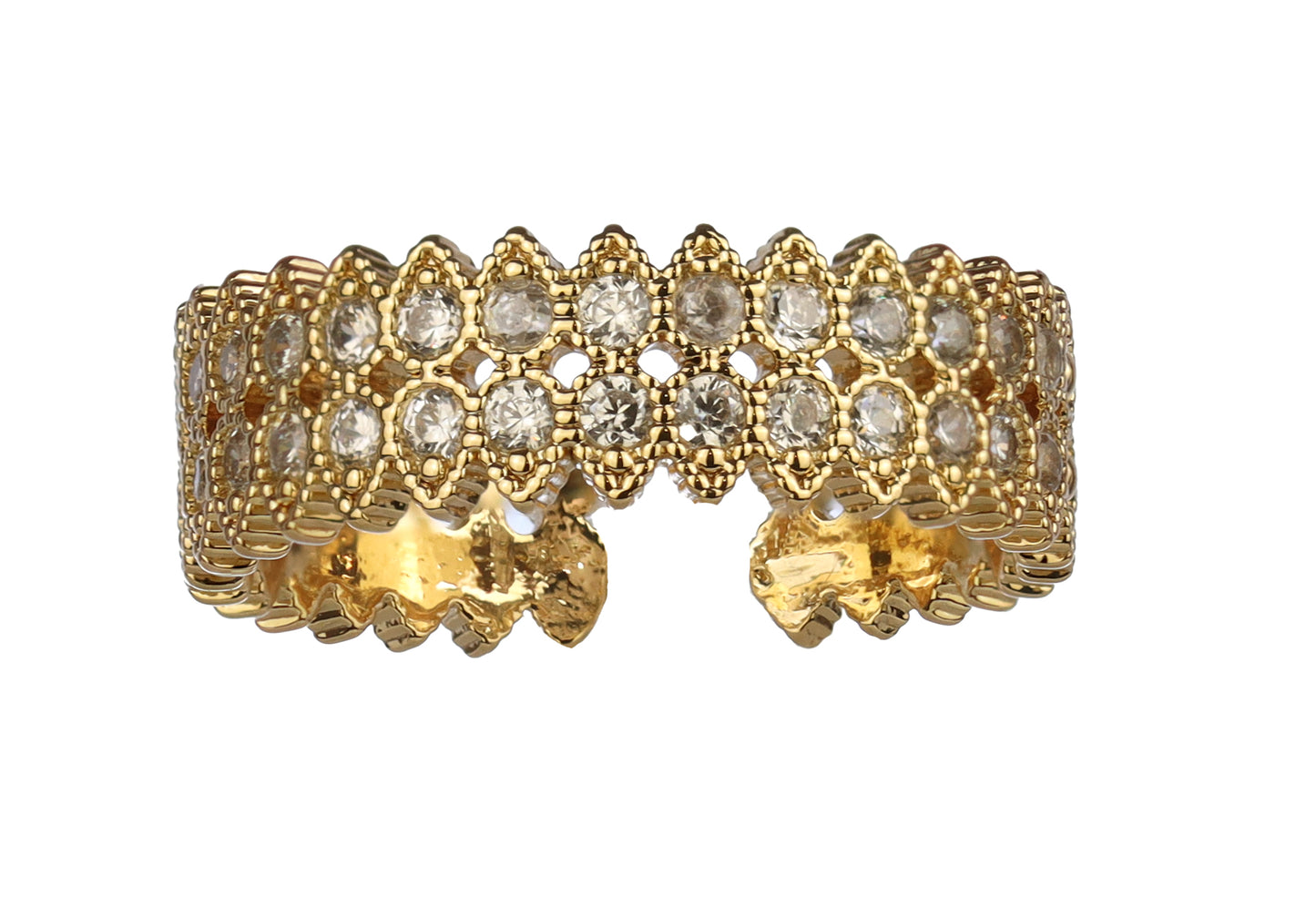 Anillo Panal Geométrico.