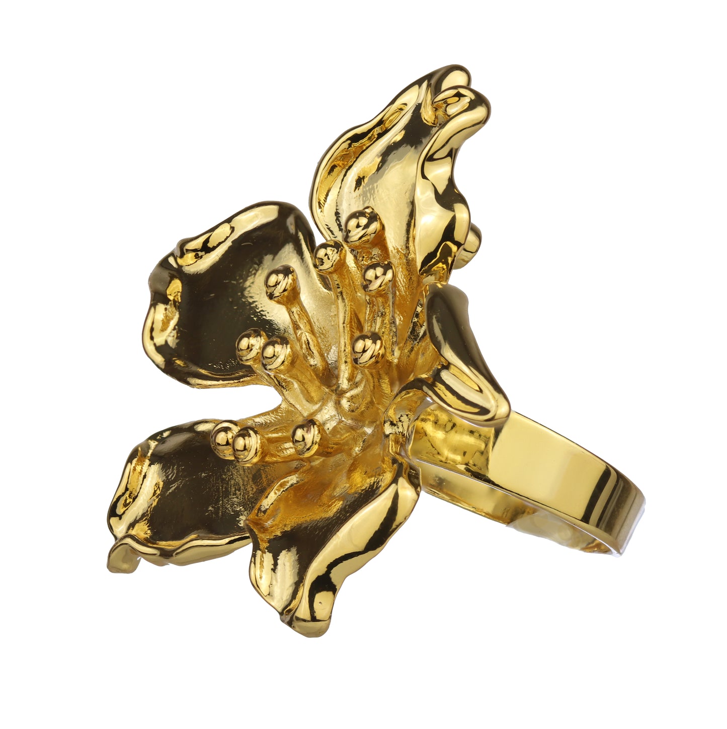 Anillo Flor Grande escultural