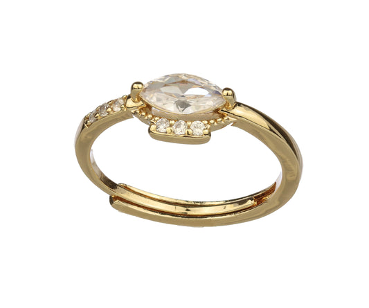 Anillo Marquise Reina Dorada