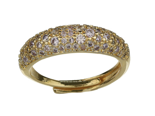 Anillo Domo Pavé Degradado